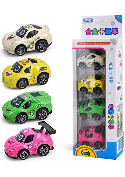 Çocuk Oyuncakları Karikatür Animasyon S Versiyonu Beetle Off-Road Araba Modeli Sahne Kombinasyonu Seti (Çizgi Film Alaşım Araba (Yol Işaretleri Olmadan 4 Set) Bir Model) (Yurt Dışından)