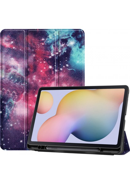 Samsung Galaxy Tab S7/tab S7 Tablet Kılıfı 11" Için, Birinci Sınıf Deri, Ince ve Hafif, Otomatik Uyku/uyandırma Sert Üç Katlı Stand Kapağı (SM-T870/T875) Yıldızlı Gökyüzü (Yurt Dışından)