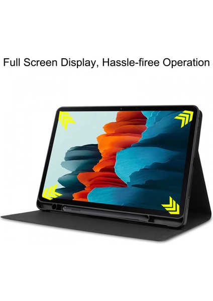 Samsung Galaxy Tab S7 2020 11 Inç (Model SM-T870/T875) S Pen Standlı, Ultra Hafif Stand Kapağı, Otomatik Uyandırma/uyku Fonksiyonlu, Kırmızı (Yurt Dışından) fiyatları