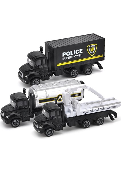 Swat Alaşım Araba Polis Karavanı Çocuk Çocuk Düşmeye Dayanıklı Model Araba Oyuncak Araba (1:64 Kurtarma Serisi-Düz Araba, 2 Paket) (Yurt Dışından) fiyatları