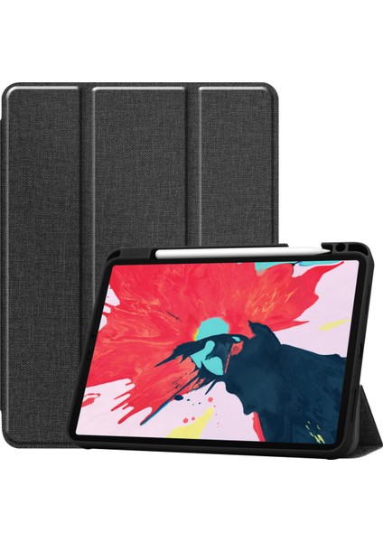 Yeni iPad PRO11 2020 Için 11 Inç Tablet Kılıfı, Kalem Yuvalı Tpu Yumuşak Kabuk Uyku Örtüsü - Siyah (Yurt Dışından)