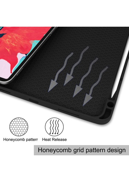 Yeni iPad PRO11 2020 Için 11 Inç Tablet Kılıfı, Kalem Yuvalı Tpu Yumuşak Kabuk Uyku Örtüsü - Siyah (Yurt Dışından) fiyatları