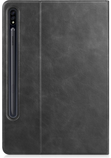 Samsung Tab S7 Fe Tablet Kılıfı S7 Lite T730/T736 Kılıf 12.4 Inç Deri Kılıf Siyah (Yurt Dışından) fırsatları