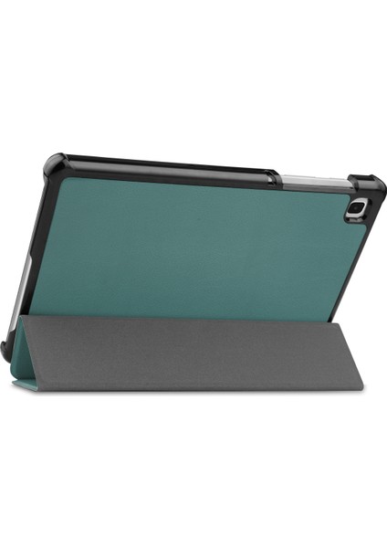 Galaxy Tab A7 Lite Kapak 8.7" 2021 SM-T220 T225 Için, 8.7" Samsung Galaxy Tab A7 Lite 2021 Için Ince Hafif Kapak Standı Kılıfı - Koyu Yeşil (Yurt Dışından) fırsatları