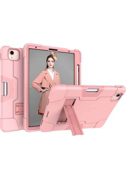 iPad Air 4 10.9" 2020 Için Kılıf, Çocuk Dostu Ağır Hizmet Darbeye Dayanıklı Sağlam Kılıf ve 2020'DE Çıkan Apple iPad Air 4 10.9" (Rose Gold) Için Yerleşik Kalem Tutucu Standlı (Yurt Dışından)