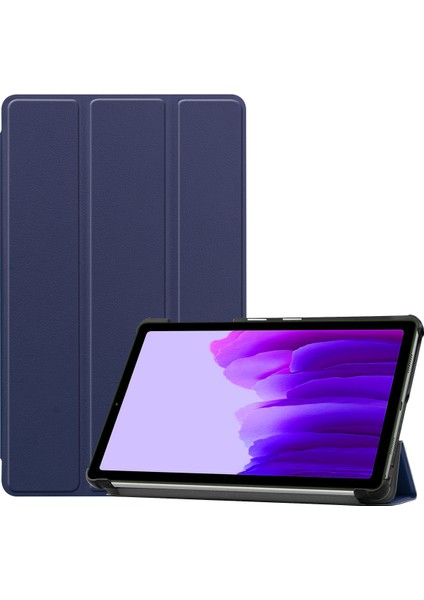 Galaxy Tab A7 Lite Kapak 8.7" 2021 SM-T220 T225 Için, 8.7" Samsung Galaxy Tab A7 Lite 2021 Için Ince Hafif Kapak Standı Kılıfı - Koyu Mavi (Yurt Dışından)