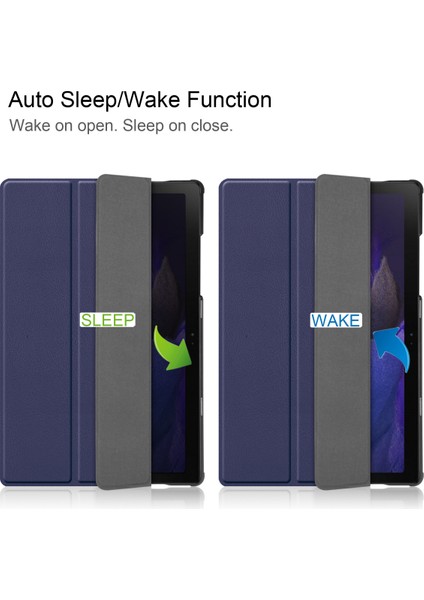 Samsung Galaxy Tab A8 10.5" 2022 Modelleri Için (SM-X200/X205), Tablet Kılıfı, Otomatik Uyandırma/uyku, Koyu Mavi (Yurt Dışından) fiyatları