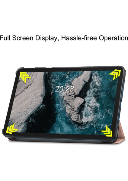 Nokia Tablet T20 Kılıf Için, Nokia Tablet T20 (TA-1392) Için Slim Shade Üç Katlı Stand Sert Kabuk Kılıf 2021'DE Çıktı 10.36" (Rose Gold) (Yurt Dışından) modelleri