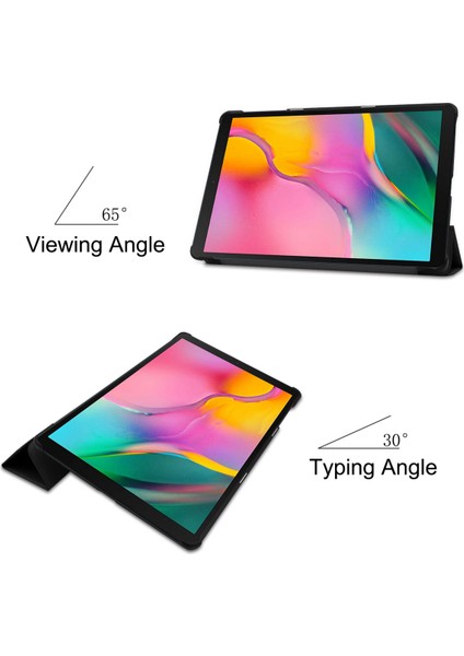 Galaxy Tab A 10.1 Kılıf 2019 Model T510 T515 Için, 10.1" Galaxy Tab A Tablet SM-T510 SM-T515 Için Ince Hafif Stand Kılıf 2019'DA Çıktı - Bordo (Yurt Dışından)