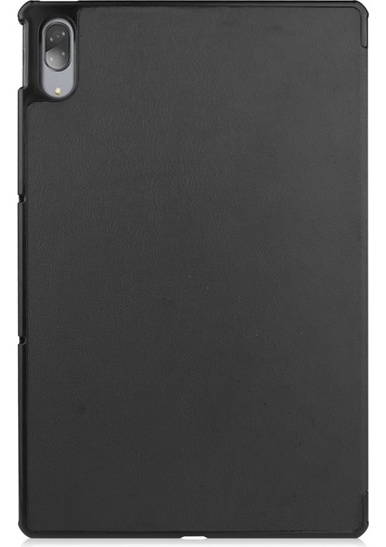 Lenovo Tab P11 Pro Case 11.5" 2020 (TB-J706F ), Lenovo Tab P11 Pro 11.5" Tablet Için Ince Hafif Akıllı Kapak Üç Katlı Braket Folio Hardshell Kılıf 2020 - Siyah (Yurt Dışından) fırsatları
