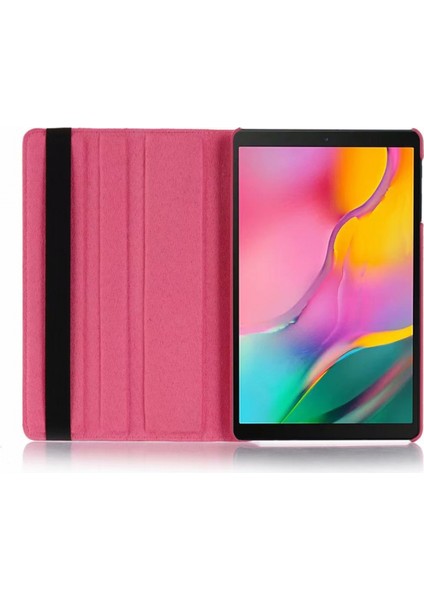 Samsung Tab A 10.1 T510 Için Dönen Kapak Premium Pu Deri Çok Açılı Görüntüleme Standı T510/T515 2019 Için Ultra Ince Katlanır Sert Arka Kılıf, Kahverengi (Yurt Dışından)