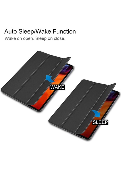 iPad Pro 12.9 Inç Kapak 2021 5. Nesil Için, Ince Hafif Üç Katlı Stand Kapağı [otomatik Uyutma/uyandırma] iPad Pro 12.9 2021 Yumuşak Tpu Arka Kapak-Siyah (Yurt Dışından) fırsatları