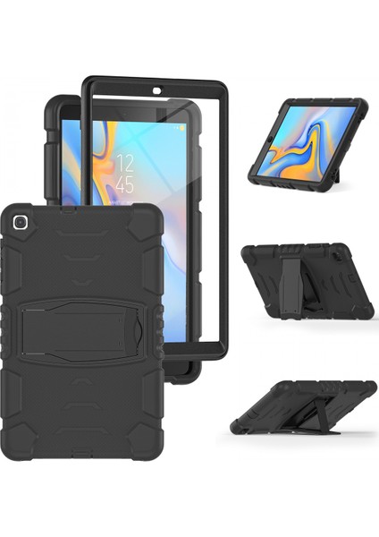 2019 Samsung Tab 10.1 Tablet Pc Için Kapak T515 Silikon Damla Kol T510 Stand Her Şey Dahil Kapak Siyah (Yurt Dışından)