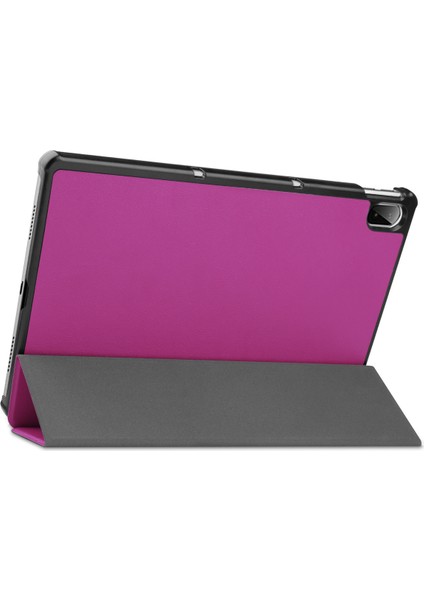 Lenovo Tab P11 Pro Case 11" 2021 (TB-J607F ), Lenovo Tab P11 Pro 11" Tablet Için Ince Hafif Akıllı Kapak Üç Katlı Parantez Folyo Kılıf 2021'DE Çıktı - Mor (Yurt Dışından) fırsatları