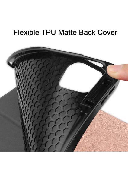 2021 5. Nesil iPad Pro 12.9" Kılıf, Otomatik Uyandırma/uyku Kapağı, Kalem Tutuculu Kapak, Ince Yumuşak Tpu Arka Akıllı Üçe Katlamalı Stand (Pembe Altın) (Yurt Dışından) modelleri