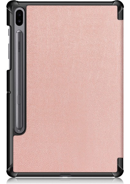 Samsung Galaxy Tab S6 10.5 Için Kılıf, Şok Standı, S Kalem Tutucu, Sert Tpu Sırt, Tablet Kılıfı [SM-T860, SM-T865] Akıllı Kılıf, Otomatik Uyku Uyandırma, Folyo, Pembe Altın (Yurt Dışından) fiyatları