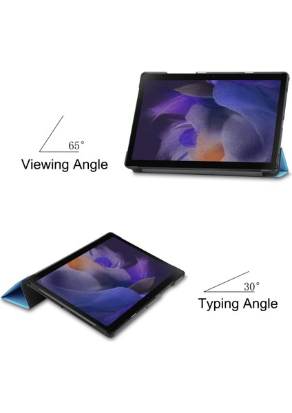 Samsung Galaxy Tab A8 10.5" 2022 Modelleri Için (SM-X200/X205), Tablet Kılıfı, Otomatik Uyandırma/uyku, Mavi (Yurt Dışından) modelleri