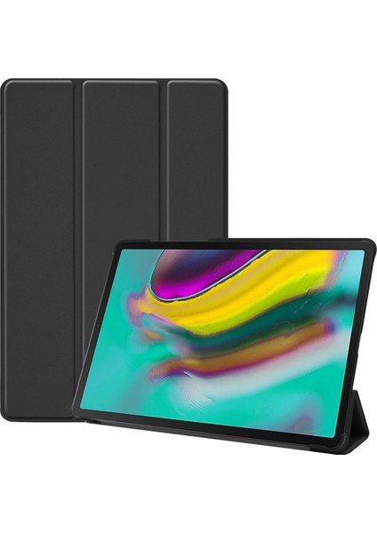 Galaxy Tab S5E Kılıf Için, Samsung Galaxy Tab S5E SM-T720 Için Otomatik Uyku/uyandırma Fonksiyonlu Akıllı Telefon Kılıfı Üç Katlı Stand Ince ve Hafif; SM-T725 Siyah (Yurt Dışından)