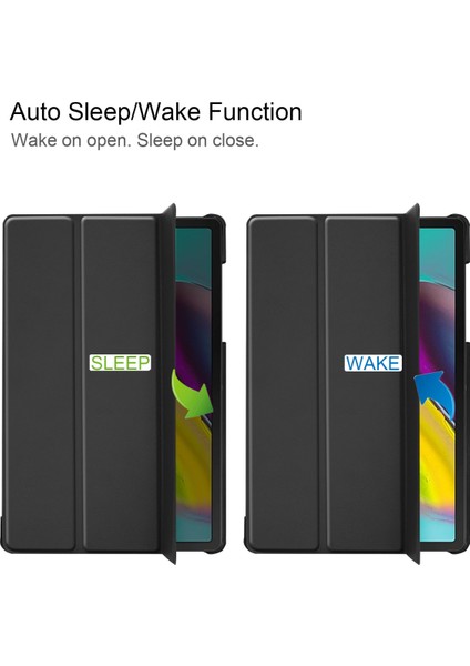 Galaxy Tab S5E Kılıf Için, Samsung Galaxy Tab S5E SM-T720 Için Otomatik Uyku/uyandırma Fonksiyonlu Akıllı Telefon Kılıfı Üç Katlı Stand Ince ve Hafif; SM-T725 Siyah (Yurt Dışından) fiyatları