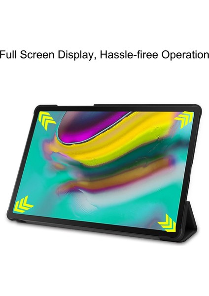 Galaxy Tab S5E Kılıf Için, Samsung Galaxy Tab S5E SM-T720 Için Otomatik Uyku/uyandırma Fonksiyonlu Akıllı Telefon Kılıfı Üç Katlı Stand Ince ve Hafif; SM-T725 Siyah (Yurt Dışından) fırsatları