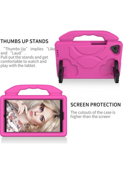 Samsung Galaxy Tab A7 Lite 8.7" (SM-T220/T225) Için, Ince, Ağır Hizmet Tipi Darbelere Dayanıklı Sağlam, Yüksek Darbelere Dayanıklı Kılıf, Samsung Galaxy Tab A7 Lite 8.7", Kırmızı (Yurt Dışından) fiyatları