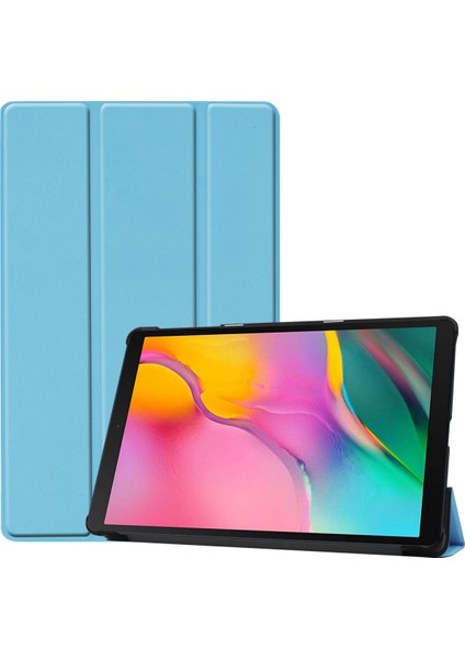 Galaxy Tab A 10.1 Kılıf 2019 Model T510 T515 Için, 10.1" Galaxy Tab A Tablet SM-T510 SM-T515 Için Ince Hafif Standlı Kılıf 2019'DA Çıktı - Mavi (Yurt Dışından)
