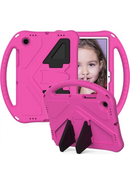 Samsung Tab A8 Case 10.5 Inç 2021 Darbeye Dayanıklı Sağlam Kapak, 10.5 Inç Tablet SM-X200/X205 Için Çocuk Erkek Çocuklar Için Standlı (Gül Kırmızı) (Yurt Dışından)