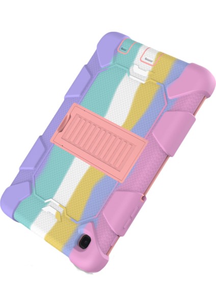 Samsung Galaxy Tab A7 Case 2021 Için (SM-T220/T225), Hibrit Samsung A7 Case 8.7 Inch With Stand, Darbeye Dayanıklı Sağlam Samsung Tablet A7 Erkek ve Kız Çocuk Kılıfı (Renkli) (Yurt Dışından)