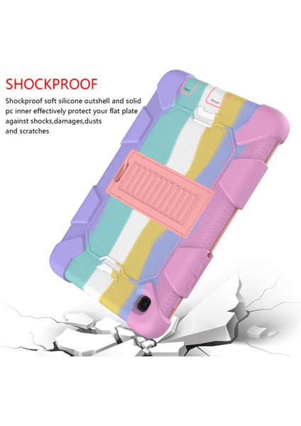 Samsung Galaxy Tab A7 Case 2021 Için (SM-T220/T225), Hibrit Samsung A7 Case 8.7 Inch With Stand, Darbeye Dayanıklı Sağlam Samsung Tablet A7 Erkek ve Kız Çocuk Kılıfı (Renkli) (Yurt Dışından) fiyatları