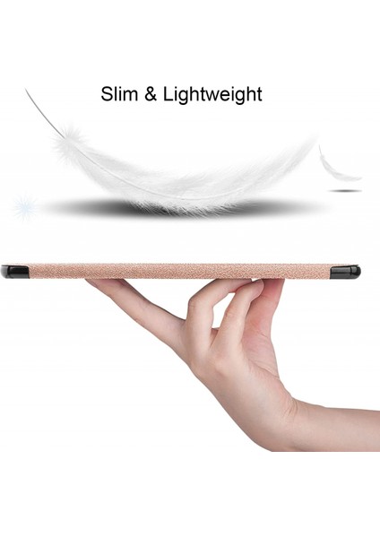 Huawei Matepad Pro 12.6 2021 Tablet Kılıfı Için Hafif Üç Katlı Stand Pc Sert Arka Kapak Kapak Tam Vücut Sağlam Darbeye Dayanıklı Kapak(Renk: Gül Altın) (Yurt Dışından) modelleri