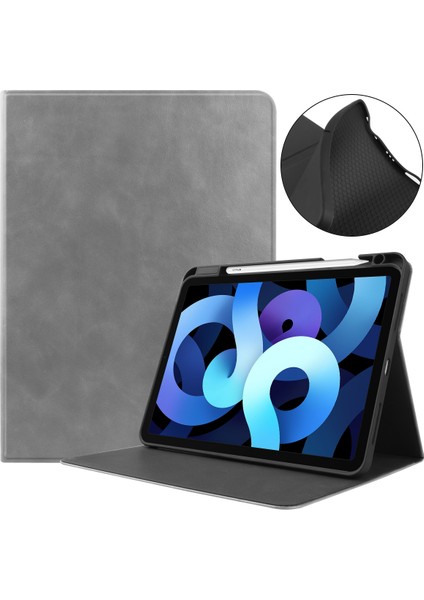 2020 iPad Air4/ipad 10.9 Için Kılıf, 2020 iPad Air4/ipad 10.9 Gri Için Otomatik Uyku/uyandırma Fonksiyonlu Hafif Akıllı Telefon Kılıfı (Yurt Dışından)