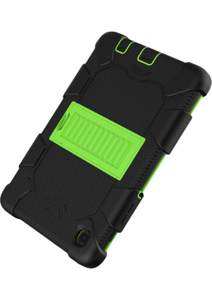 Samsung Galaxy Tab A7 Case 2021 (SM-T220/T225) Için Hibrit Samsung A7 Case 8.7 Inç Standlı, Darbeye Dayanıklı Sağlam Samsung Tablet A7 Erkek ve Kız Çocuk Kılıfı (Siyah+Yeşil) (Yurt Dışından)