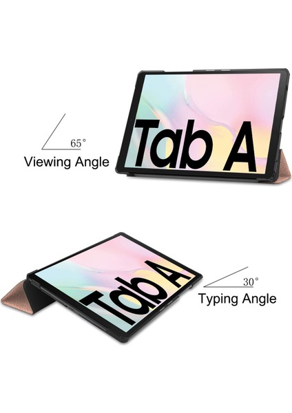 Samsung Tab A7 Kılıf 10.5" (SM-T500 T505) Için, 10.5" Samsung Tab A7 Tablet 2020 Rose Için Koruyucu Standlı Kılıf Sert Kılıf (Yurt Dışından) modelleri