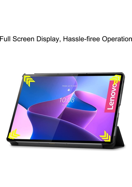 Lenovo Tab P12 Pro Kapak Kalem Tutucu ile 12.6 "darbeye Dayanıklı Kapak Tri-Fold Standı Folio Akıllı Kapak Lenovo Tab P12 Pro 12.6" Siyah (Yurt Dışından) fırsatları