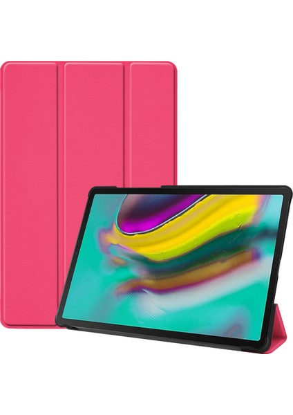 Galaxy Tab S5E Kılıf Için, Samsung Galaxy Tab S5E SM-T720 Için Otomatik Uyku/uyandırma Fonksiyonlu Akıllı Telefon Kılıfı Üç Katlı Stand Ince ve Hafif; SM-T725 Gül Kırmızısı (Yurt Dışından)