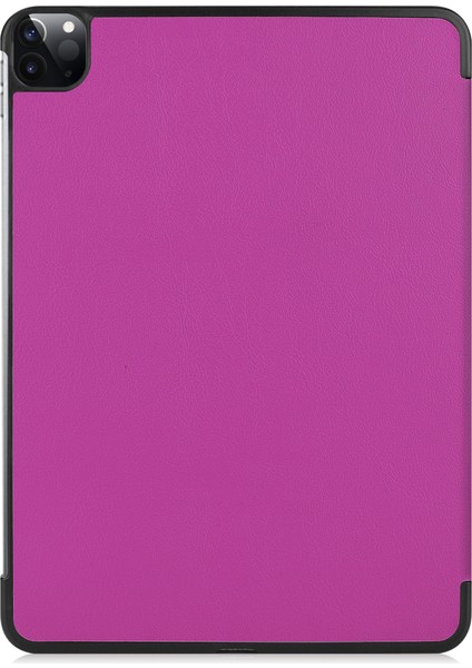 iPad Pro 11" Kılıf 2021 Için, [apple Kalem Şarjını Destekleyin] iPad Pro 11" Için 2021 Otomatik Uyandırma/uyku Fonksiyonlu Ince Üç Katlı Ciltli Akıllı Kapak, Mor (Yurt Dışından) fırsatları