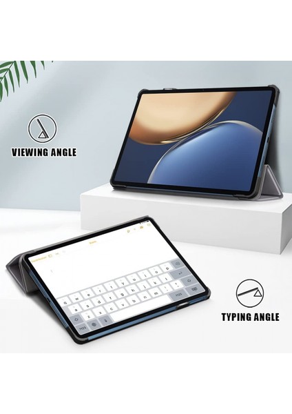 Huawei Honor V7 Pro Tablet Kılıfı Için, Üç Katlı Koruyucu Standlı Bilgisayar Sert Kabuk Ince Kılıf, Otomatik Uyku/uyandırma Koruyucu Kılıf Kapaklı (Renk: Gri) (Yurt Dışından) fiyatları