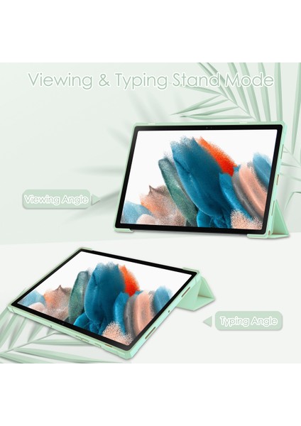 Samsung Galaxy Tab A8 10.5" 2021 Modelleri Için (SM-X200/X205), Şeffaf Şeffaf Sırtlı Darbeye Dayanıklı Kılıf, Otomatik Uyandırma/uyku, Lavanta (Yurt Dışından) fiyatları