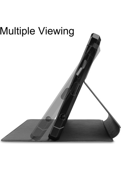 Galaxy Tab A7 Lite 8.7" 2021 Kapak SM-T220/225 Için, Ince Hafif Folio Stand Pu Deri Kılıf Yumuşak Tpu Arka Kapak Samsung Galaxy Tab A7 Lite 2021 Tablet Için, Gri (Yurt Dışından)