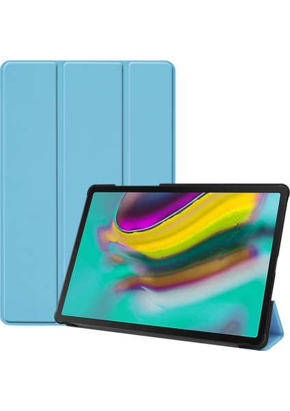Galaxy Tab S5E Kılıf Için, Samsung Galaxy Tab S5E SM-T720 Için Otomatik Uyku/uyandırma Fonksiyonlu Akıllı Telefon Kılıfı Üç Katlı Stand Ince ve Hafif; SM-T725 Mavi (Yurt Dışından)