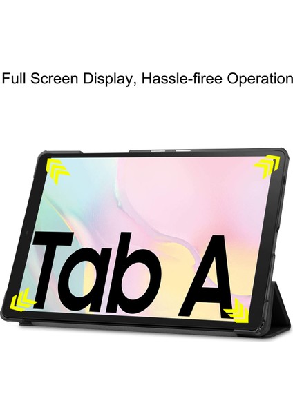 Samsung Tab A7 Kılıf 10.5" (SM-T500 T505) Için, 10.5" Samsung Tab A7 Tablet 2020 Siyah Için Koruyucu Standlı Kılıf Sert Kılıf (Yurt Dışından) modelleri