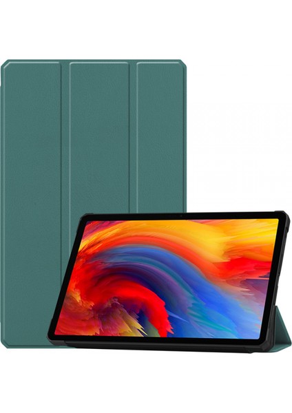 Lenovo Tab P11 Pro Case 11" Için (TB-J607F 2021PAD Pad Plus 11"), Lenovo Tab P11 Pro 11" Tablet Üç Katlı Stand Kapağı Için Ince Hafif Akıllı Kapak 2021'DE Çıktı - Yeşil (Yurt Dışından)