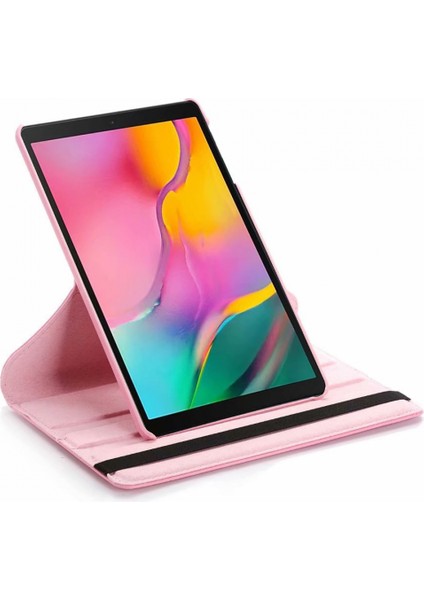 Samsung Tab A 10.1 T510 Için Dönen Kapak Premium Pu Deri Çok Açılı Görüntüleme Standı T510/T515 2019 Için Ultra Ince Katlanır Sert Arka Kılıf, Pembe (Yurt Dışından) fırsatları