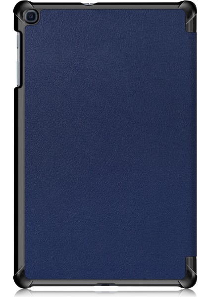 Samsung Galaxy Tab A 10.1 (2019) Için SM-T510 Gylint Tab A 10.1 (2019) Kılıf, Üç Katlı Stand Ince ve Hafif Kılıf; SM-T515 Koyu Mavi (Yurt Dışından)