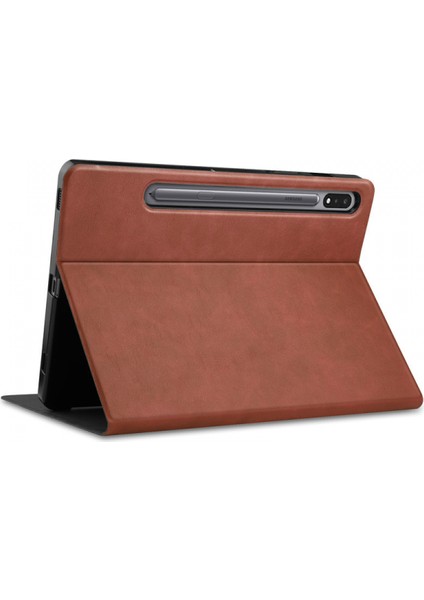 Samsung Galaxy Tab S7 2020 11" (Model SM-T870/T875) S Pen Standlı, Ultra Hafif Stand Kapağı, Otomatik Uyandırma/uyku Özellikli, Kahverengi (Yurt Dışından) fırsatları