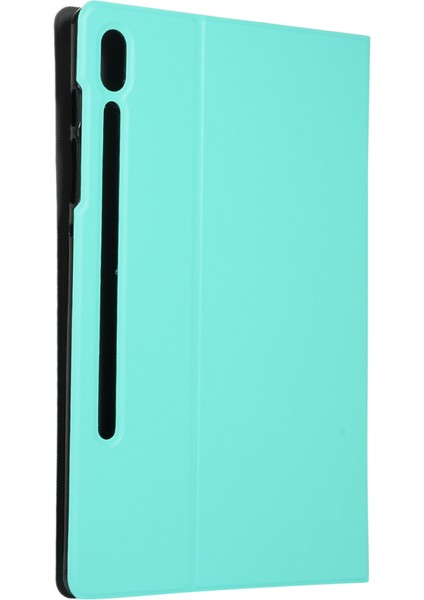 Samsung Galaxy Tab Için S7 PLUST970 Düz Deri Kılıf SM-T975 Yumuşak Kabuk Tpu Kapak Yeşil (Yurt Dışından) modelleri
