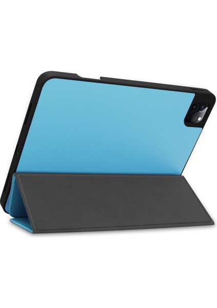 iPad Pro 11" Kılıf 2021 Için, [apple Kalem Şarjını Destekleyin] iPad Pro 11" 2021 Için Ince Üç Katlı Ciltli Kılıf Akıllı Kapak ve Otomatik Uyandırma/uyku Özellikli Kalem Tepsisi, Mavi (Yurt Dışından) fırsatları