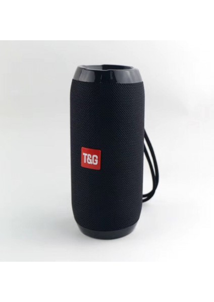 TG117 Kumaş Sanatı Bluetooth Hoparlör Açık Su Geçirmez Subwoofer Çift Diyaframlı Yüksek Kaliteli Taşınabilir Takılabilir Karikatür Hoparlör Siyah (Yurt Dışından)