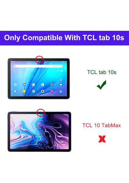 Tcl Tab 10S 10,1 Inç Için, Üç Katlı Ince Hafif Sert Kabuk Koruması Tcl Tab 10S Standlı Tablet Kılıfı Için Akıllı Kapak - Pembe Altın (Yurt Dışından) fiyatları