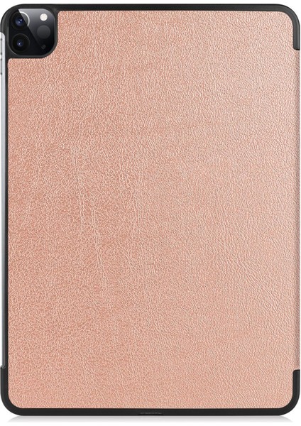 iPad Pro 11" Kılıf 2021 Için, [apple Kalem Şarjını Destekleyin] iPad Pro 11" Için 2021 Otomatik Uyandırma/uyku Fonksiyonlu Ince Üç Katlı Ciltli Akıllı Kapak, Pembe Altın (Yurt Dışından) modelleri